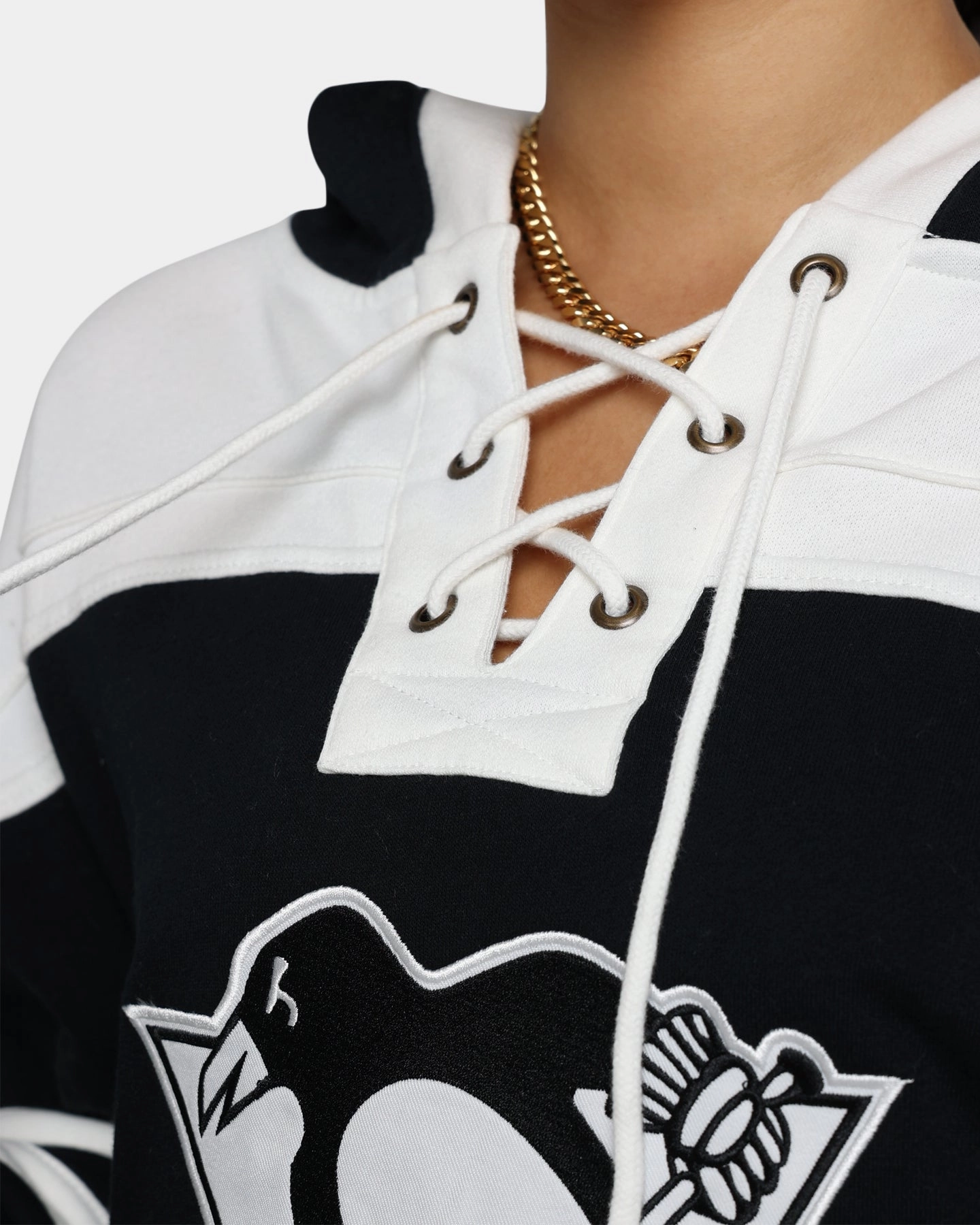 47 Brand Pittsburgh Penguins Superior Lacer Hoodie Jet Black