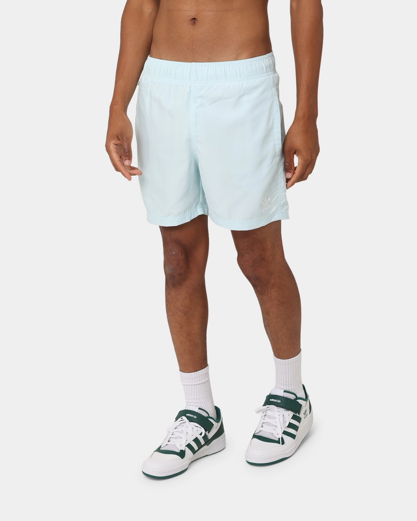 Adidas Adicolor Essentials Trefoil Swim Shorts Almost Blue