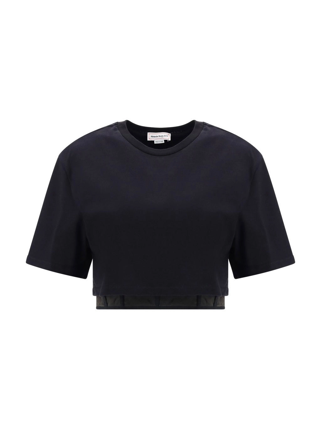 Alexander McQueen Layered Cropped T-Shirt