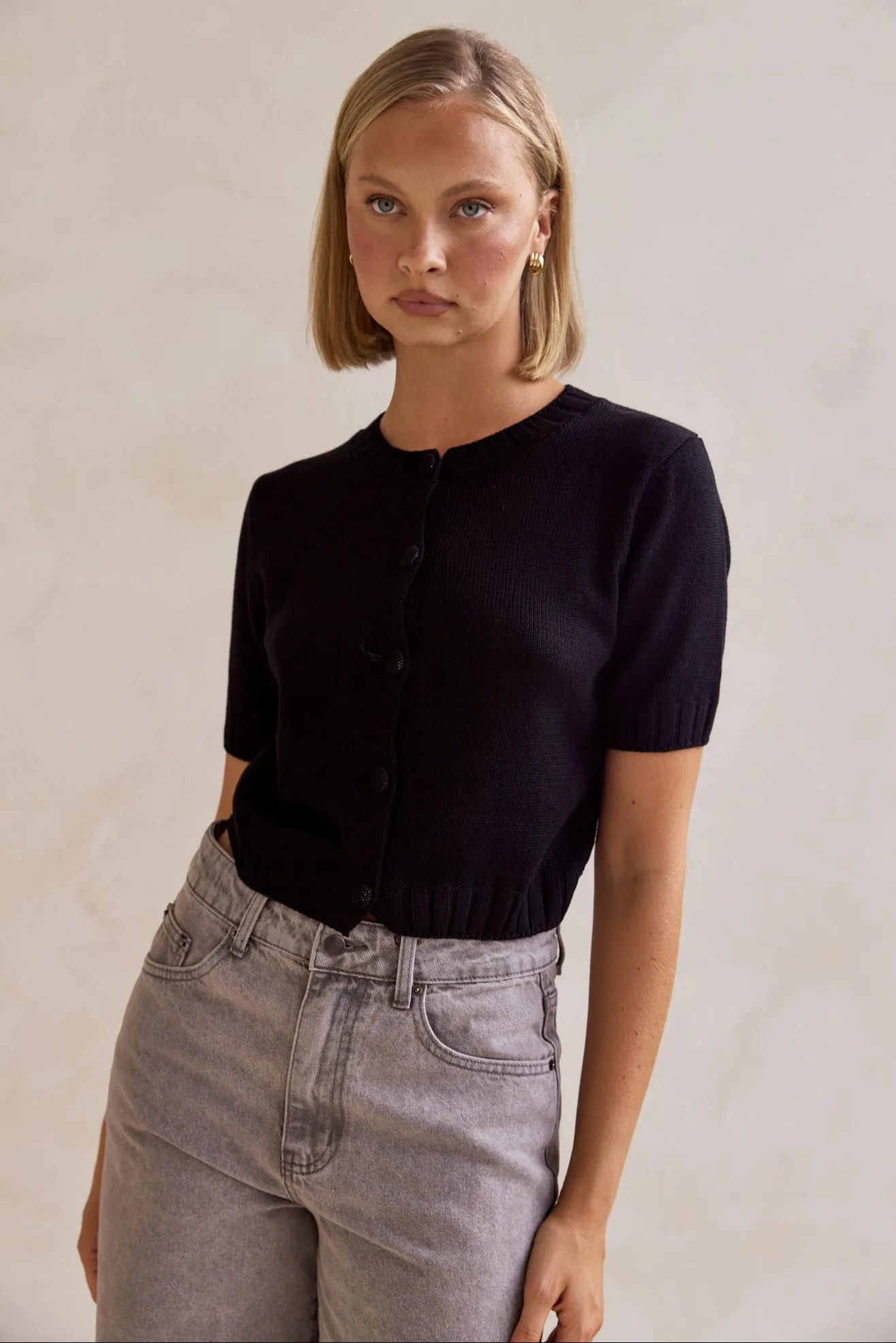 Allie Knit Top (Black)