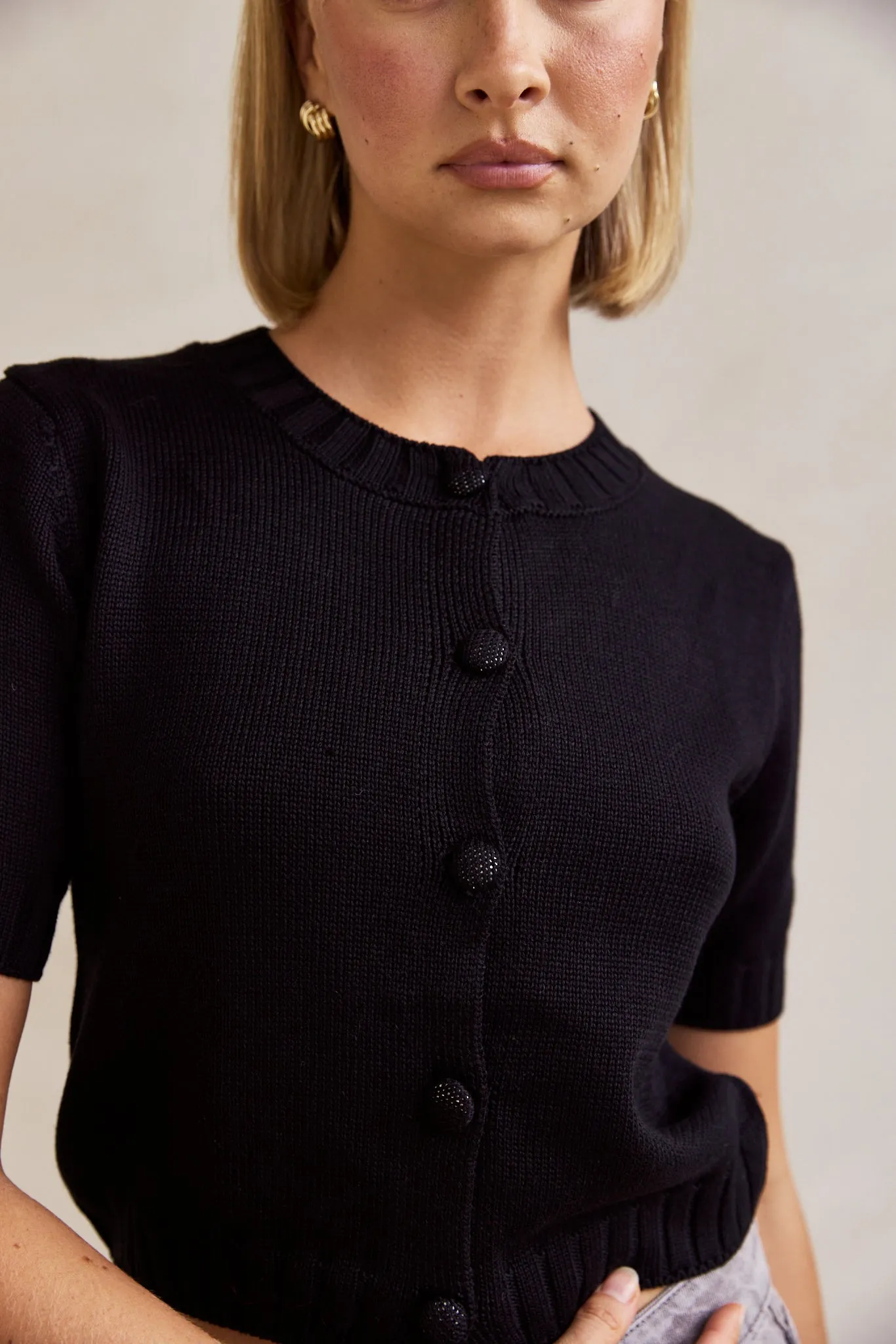 Allie Knit Top (Black)
