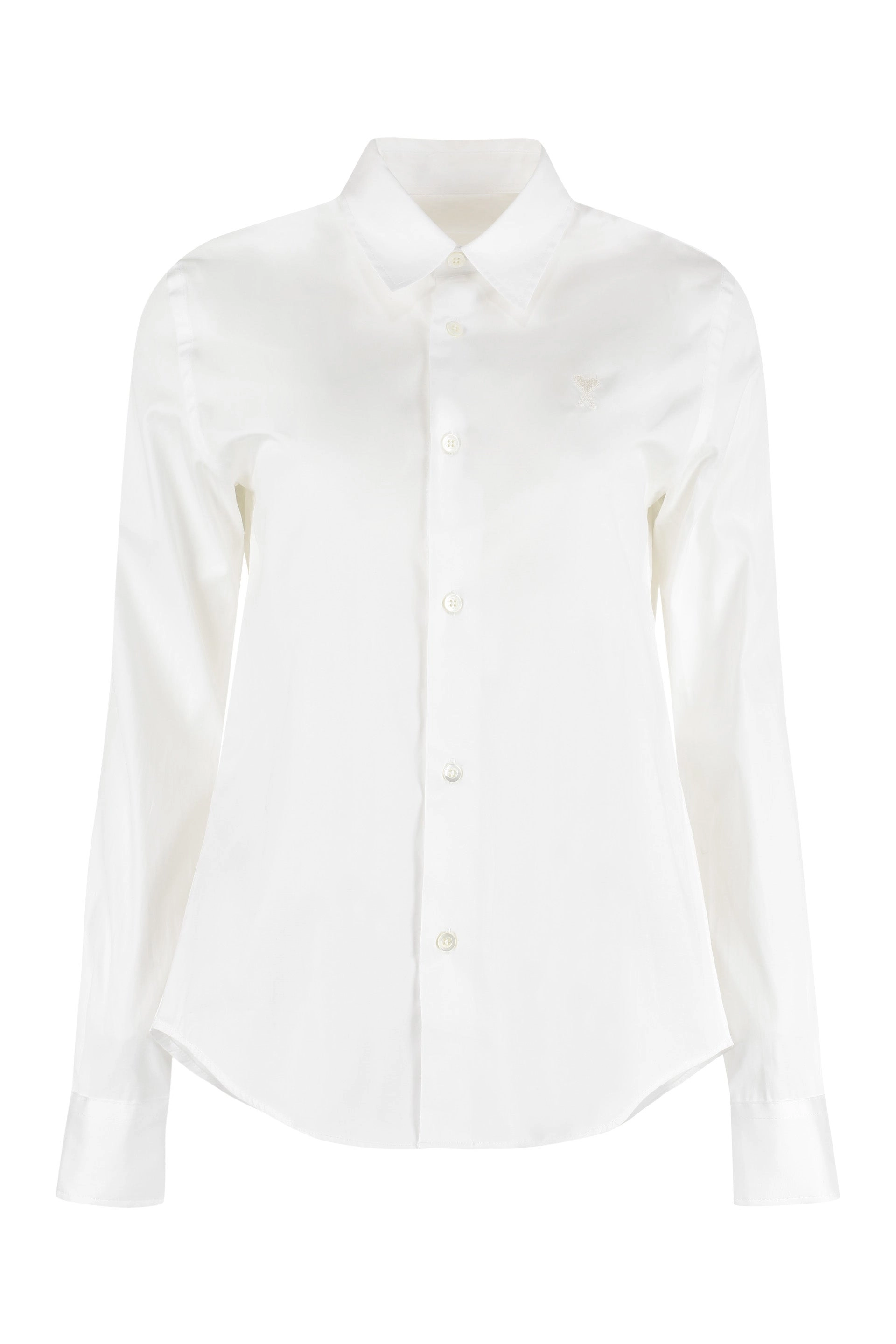 AMI Classic Logo Embroidered Shirt