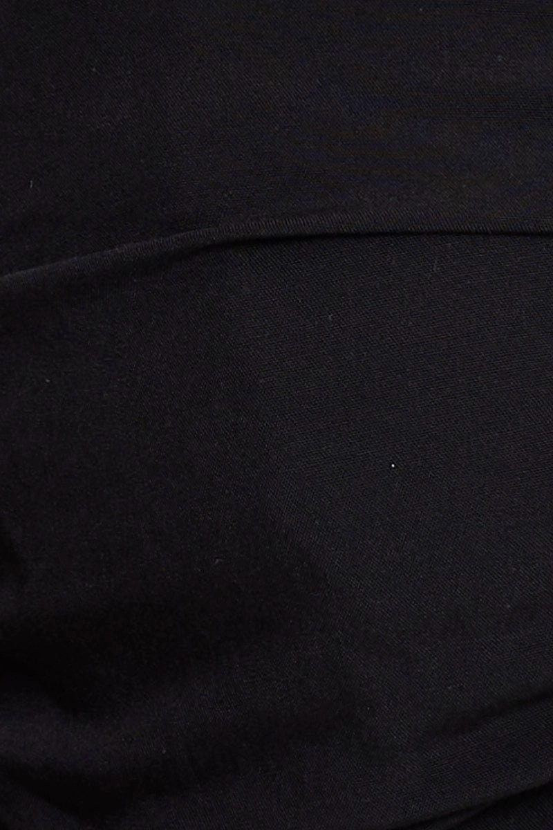 Black Crop Top Sleeveless