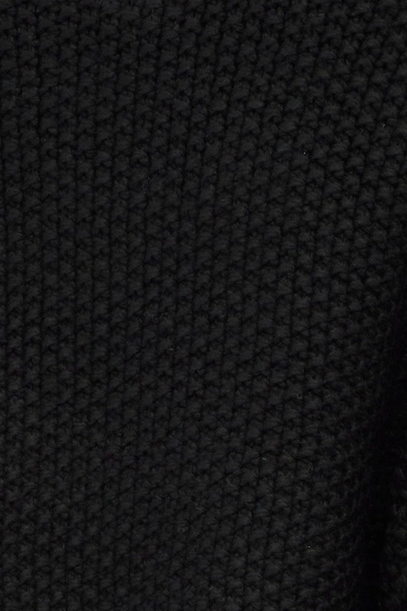 Black Knit Jumper Turtle Neck