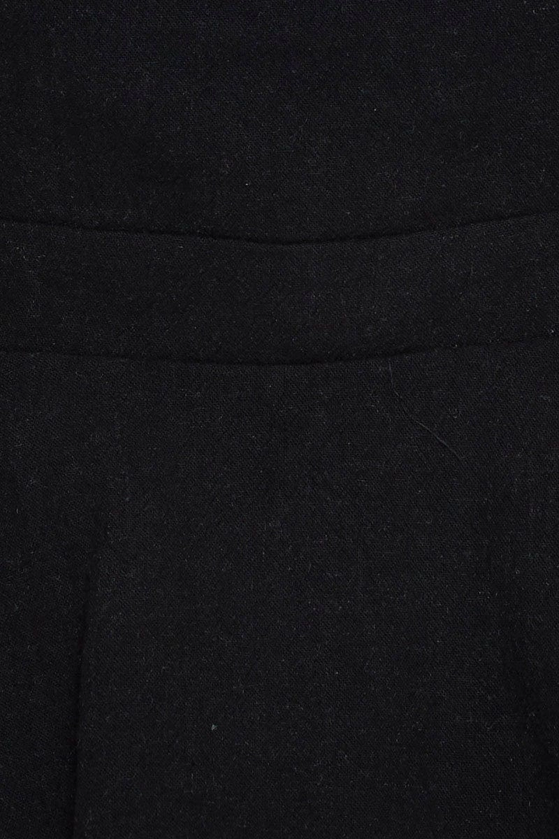 Black Peplum Top Sleeveless
