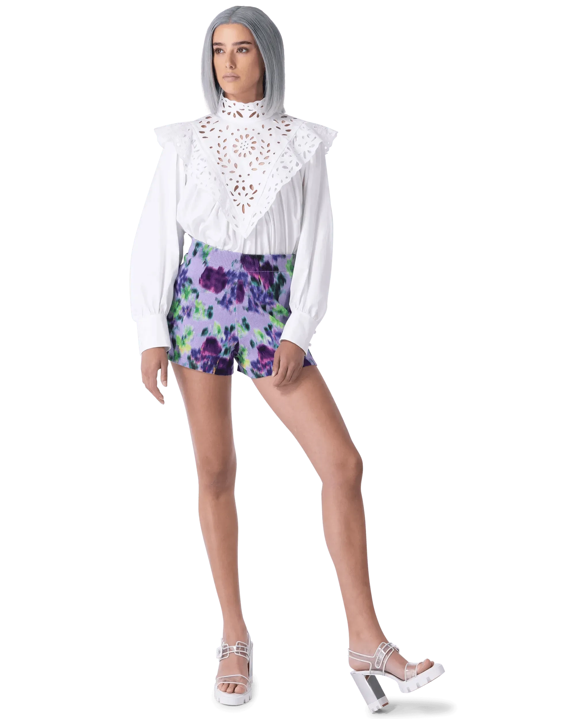 Embroidered Long Sleeve Blouse