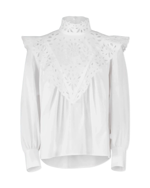 Embroidered Long Sleeve Blouse
