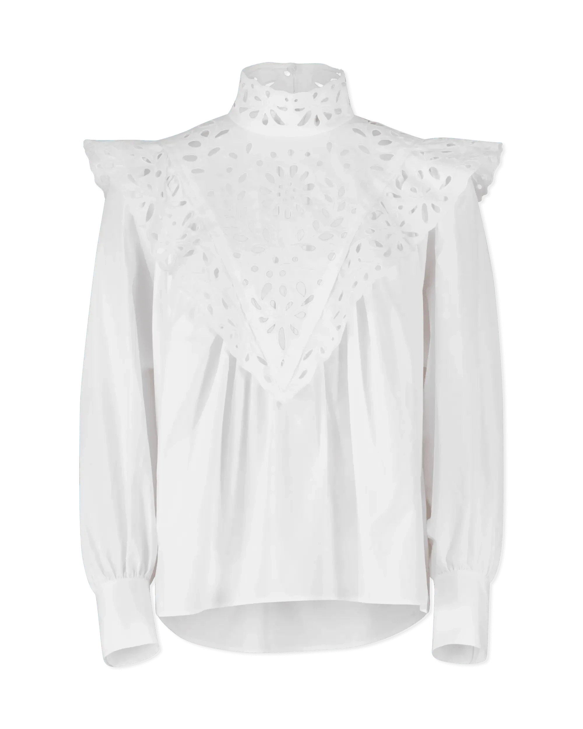 Embroidered Long Sleeve Blouse
