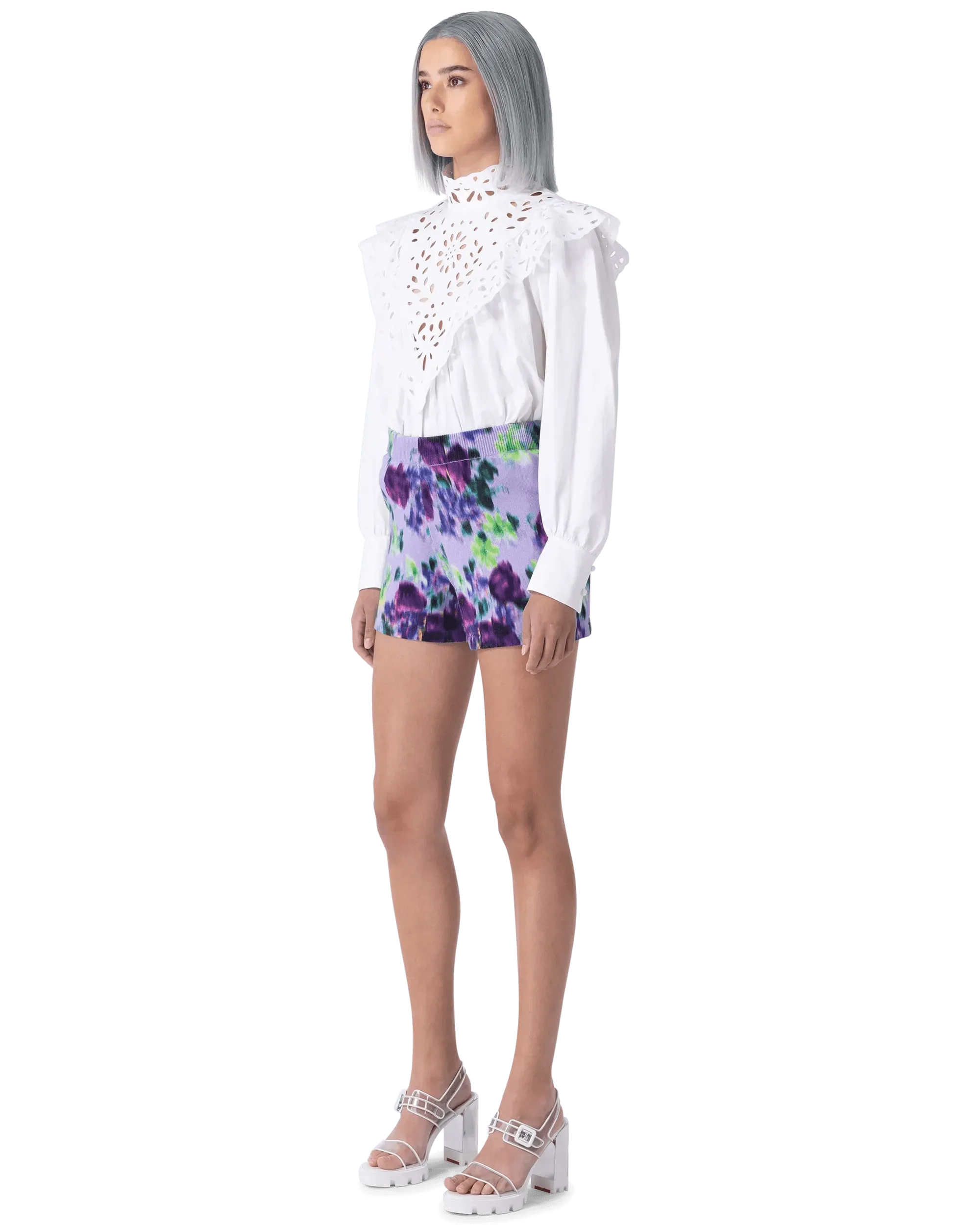 Embroidered Long Sleeve Blouse