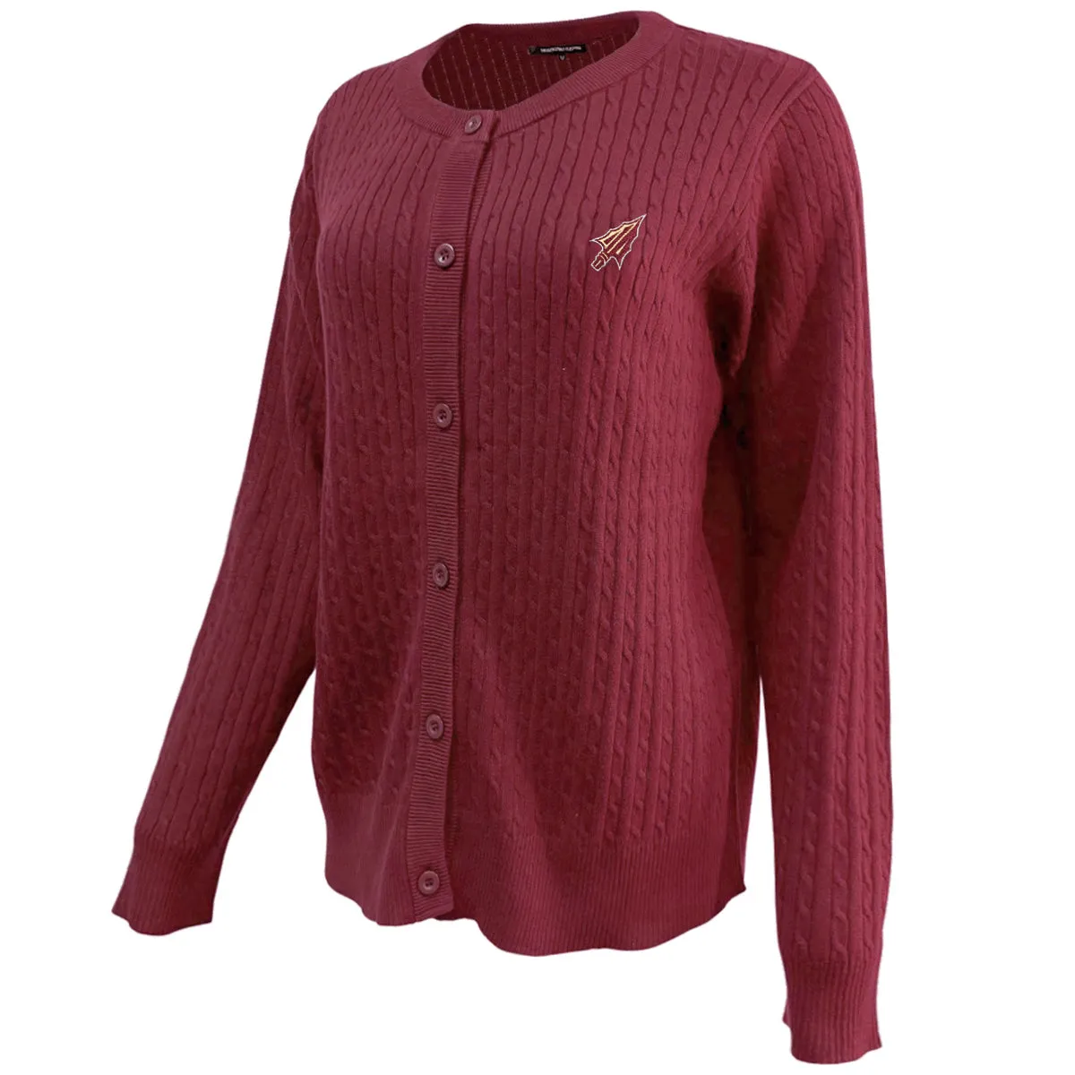 Emerson Street Women's Arrowhead Logo Knit Sweater - Garnet