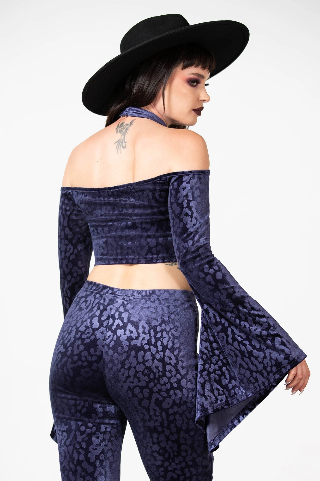 Felinology Crop Top [PLUM]