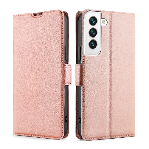 For Samaung Galaxy S22 5G Ultra-thin Voltage Buckle PU   TPU Horizontal Flip Leather Case with