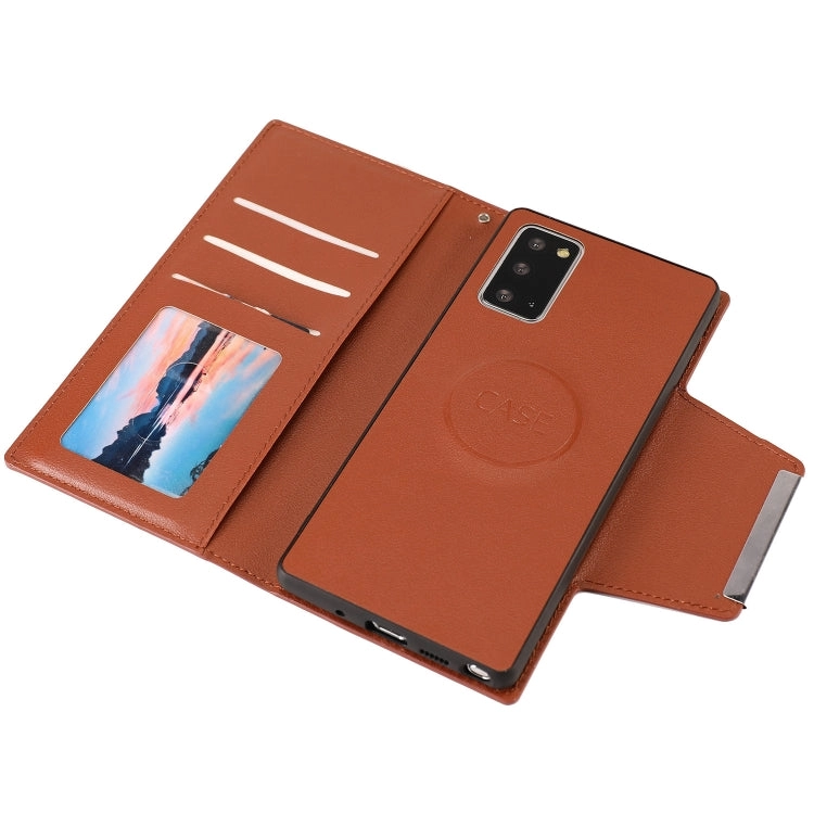 For Samsung Galaxy Note 20 Ultra-thin Separable Magnetic Horizontal Flip Leather Case with Card Slot