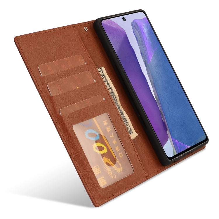 For Samsung Galaxy Note 20 Ultra-thin Separable Magnetic Horizontal Flip Leather Case with Card Slot