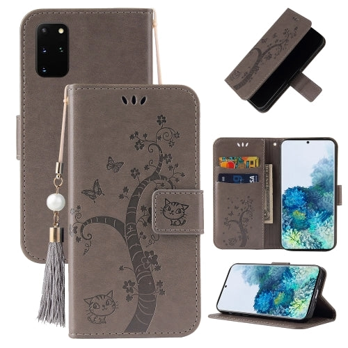 For Samsung Galaxy Note20 Embossed Lucky Tree Horizontal Flip Leather Case with Holder  Card