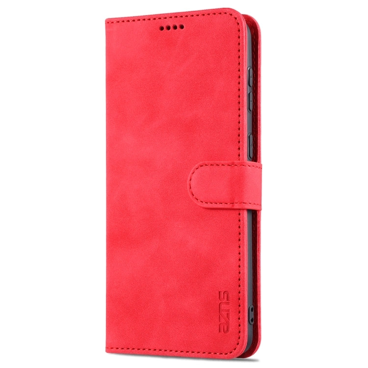 For Samsung Galaxy S21  5G AZNS Skin Feel Calf Texture Horizontal Flip Leather Case with Card Slots