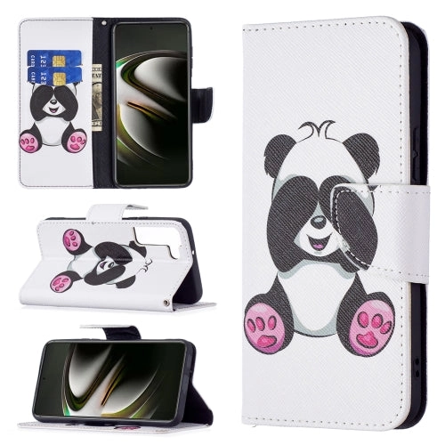 For Samsung Galaxy S22 5G Colored Drawing Pattern Horizontal Flip Phone Leather Case with Holder