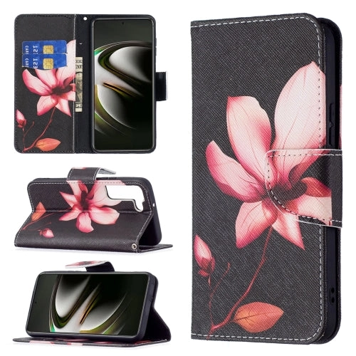 For Samsung Galaxy S22 5G Colored Drawing Pattern Horizontal Flip Phone Leather Case with Holder