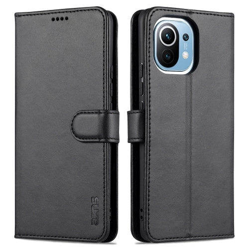 For Xiaomi Mi 11 AZNS Skin Feel Calf Texture Horizontal Flip Leather Case with Card Slots