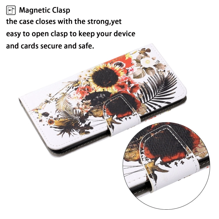 For Xiaomi Mi 11 Colored Drawing Pattern Horizontal Flip Leather Case with Holder  Card Slots