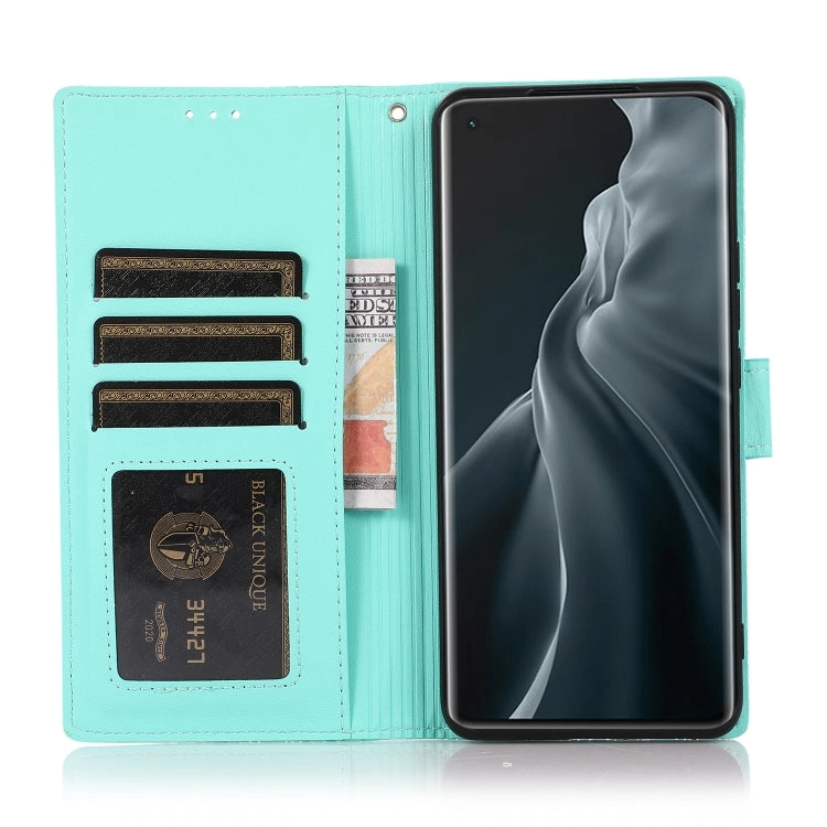 For Xiaomi Mi 11 Skin Feel Embossed Sunflower Horizontal Flip Leather Case with Holder  Card