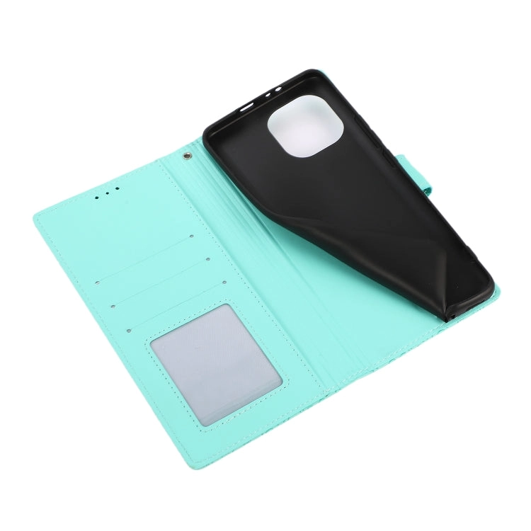 For Xiaomi Mi 11 Skin Feel Embossed Sunflower Horizontal Flip Leather Case with Holder  Card