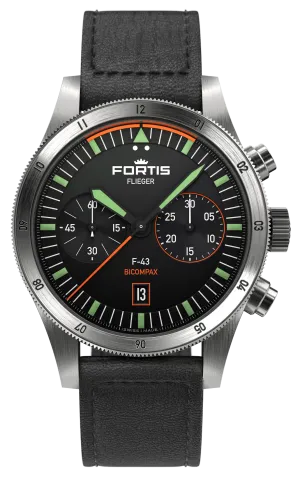 Fortis Flieger F-43 Bicompax Aviator Strap