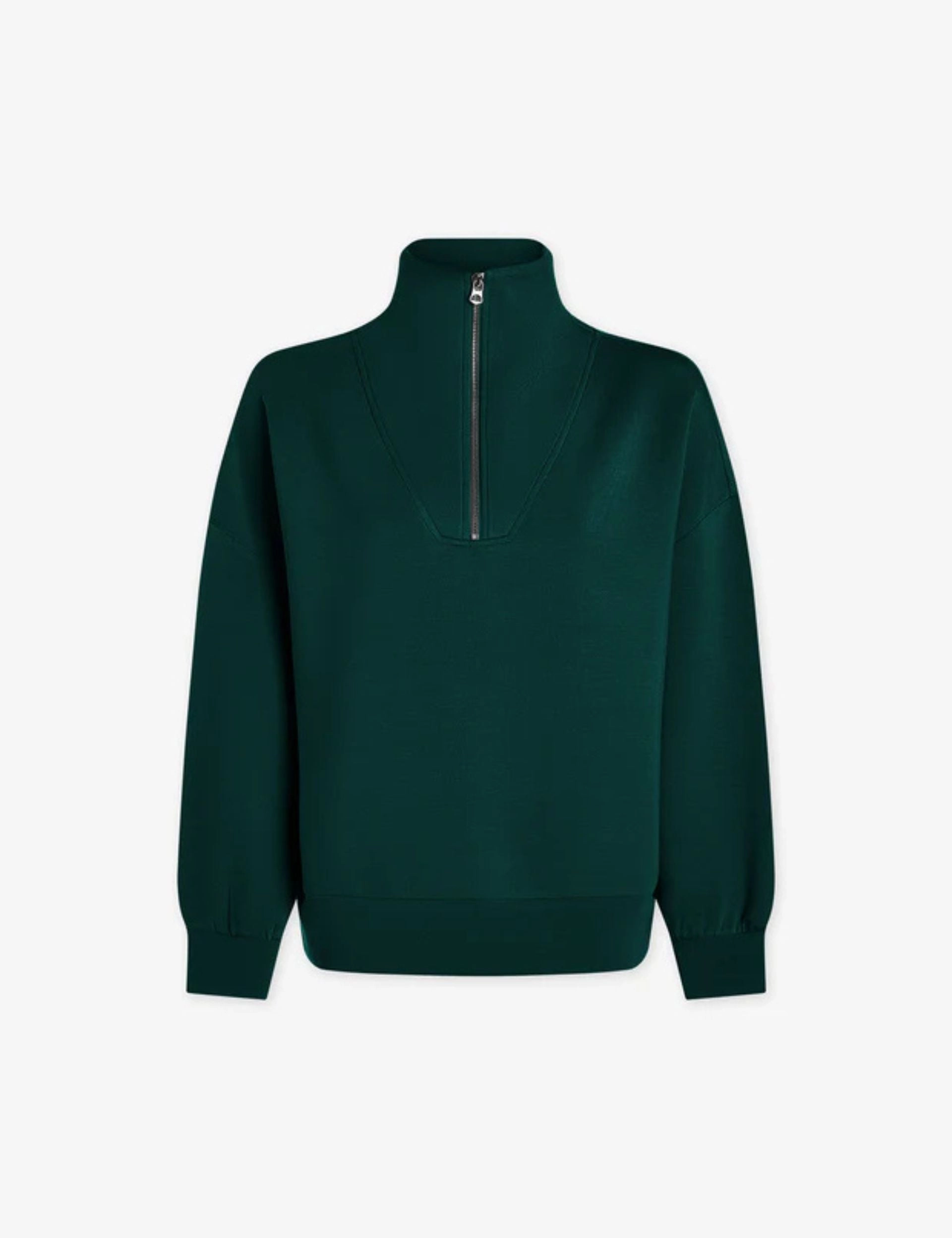 Hawley Half Zip Sweat - Forest