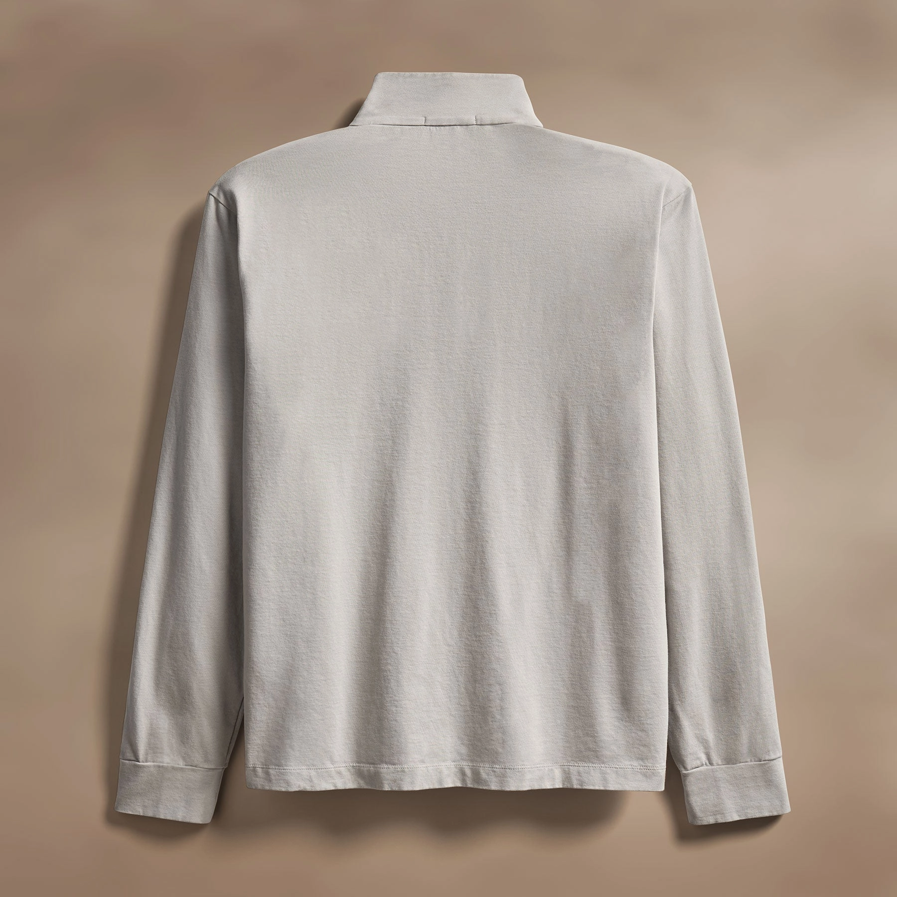 Heavy Luxe Jersey Half Zip - Concrete