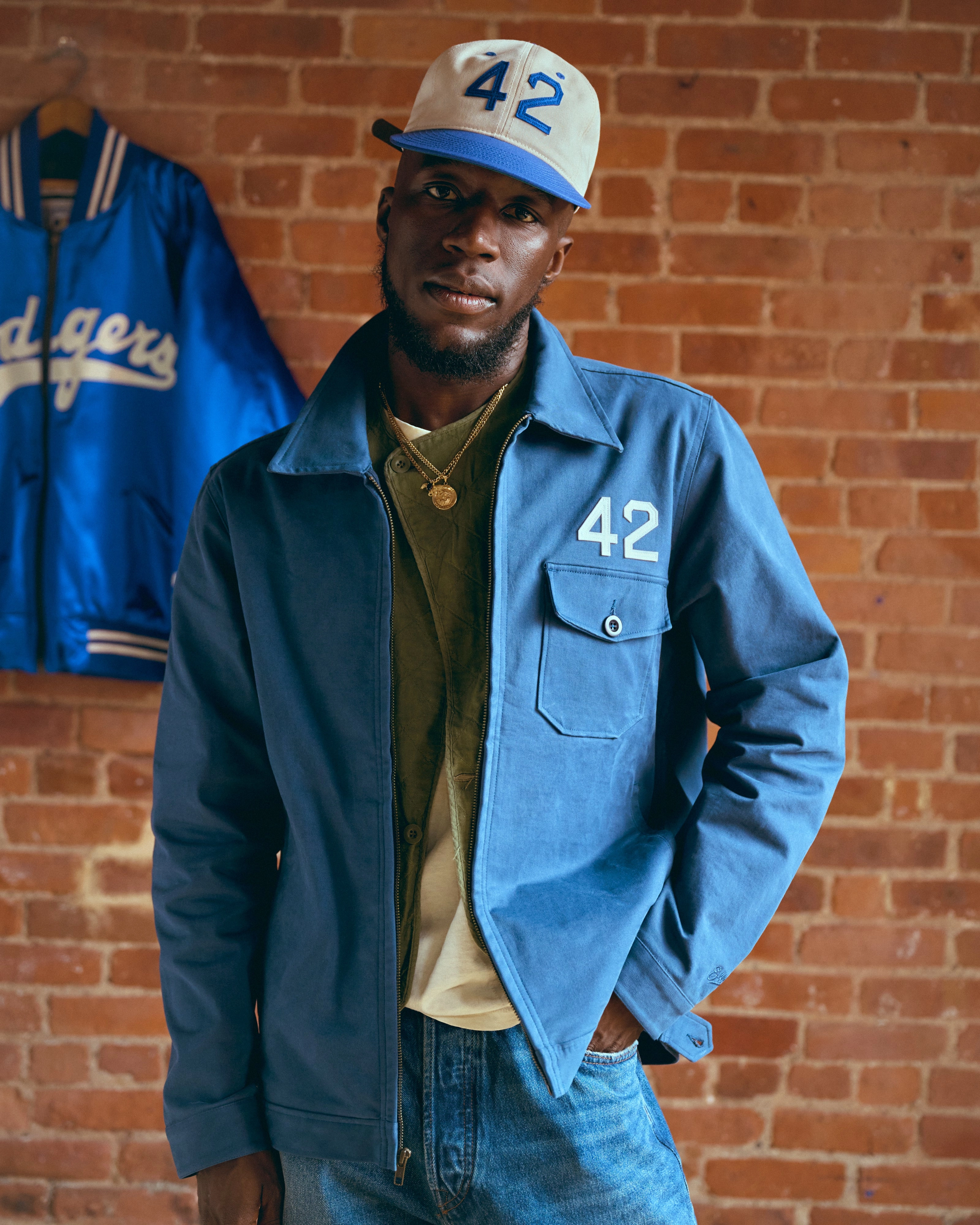 Jackie Robinson Cotton Grounds Crew Jacket