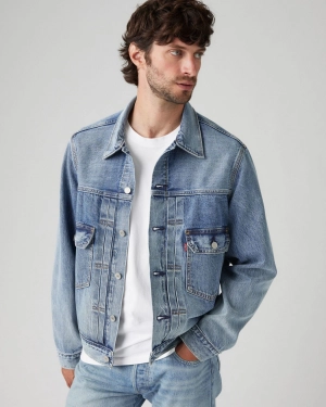 Levi's® Type II Selvedge Denim Trucker Jacket - Blue Sky