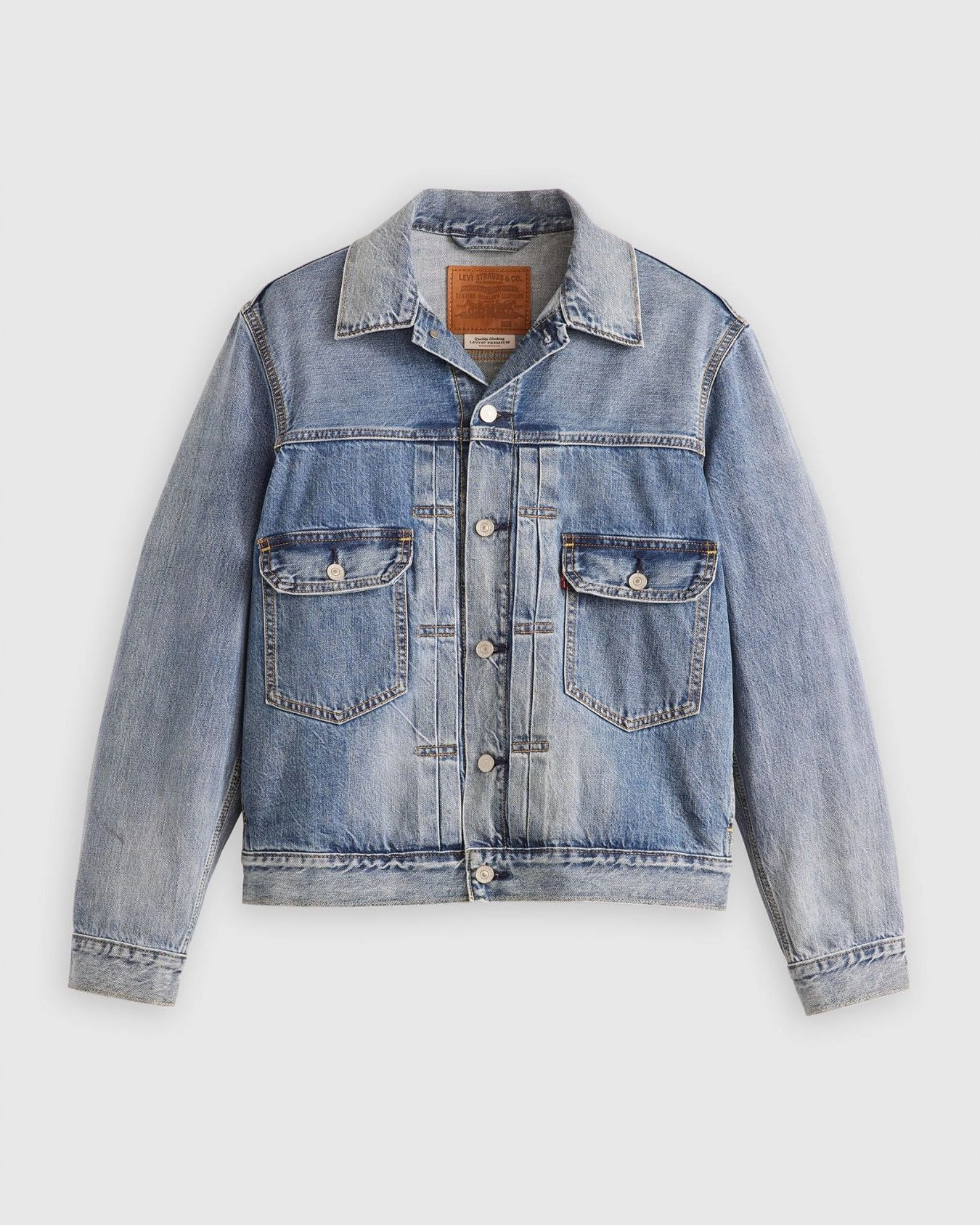 Levi's® Type II Selvedge Denim Trucker Jacket - Blue Sky
