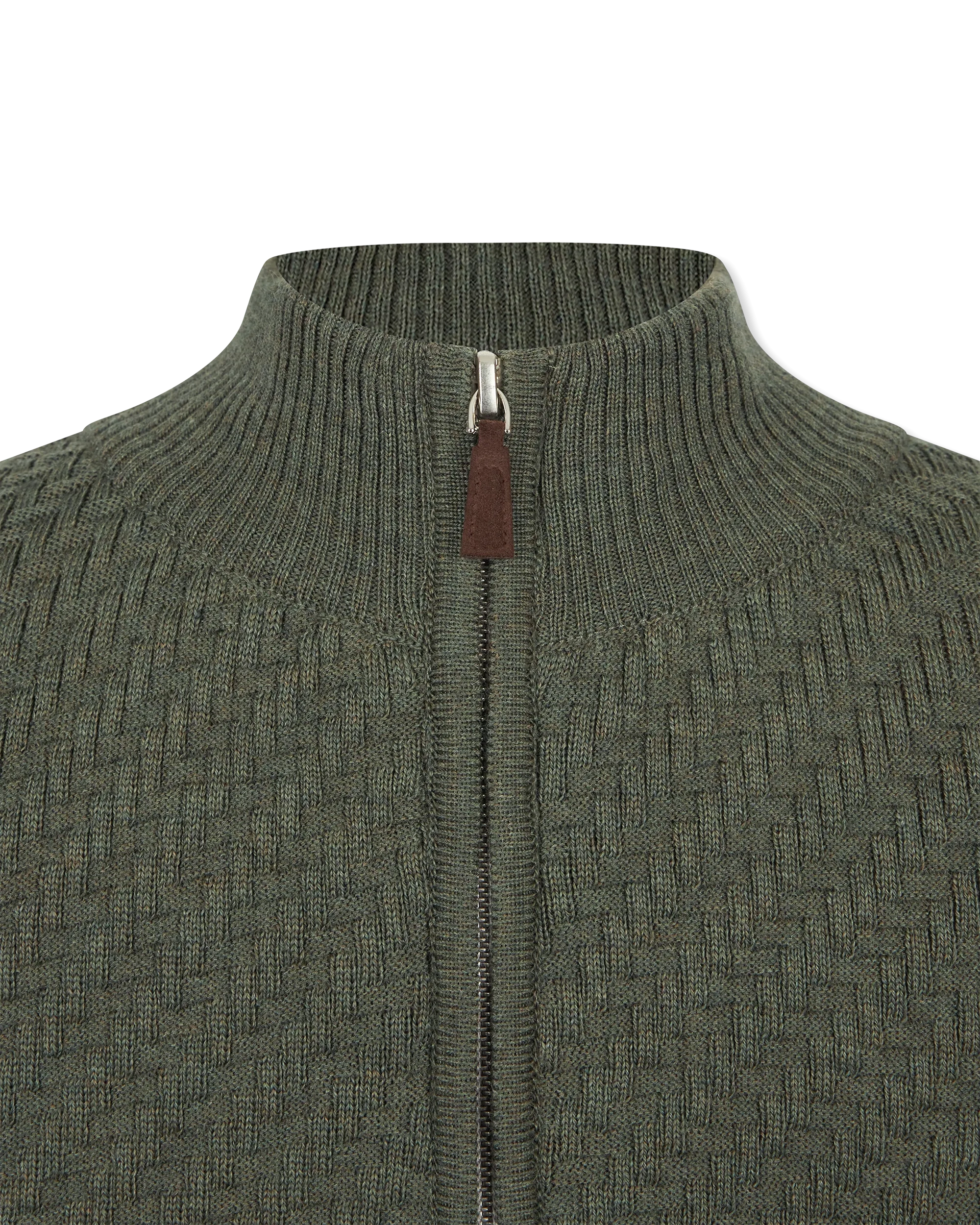 Light Gauge Structured Zipped Cardigan