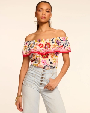 Maia Off-The-Shoulder Ruffle Blouse
