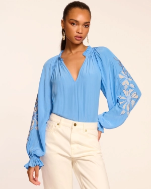 Nelida Embellished Long Sleeve Blouse