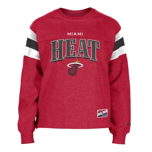 New Era Miami HEAT Red Women's Crewneck