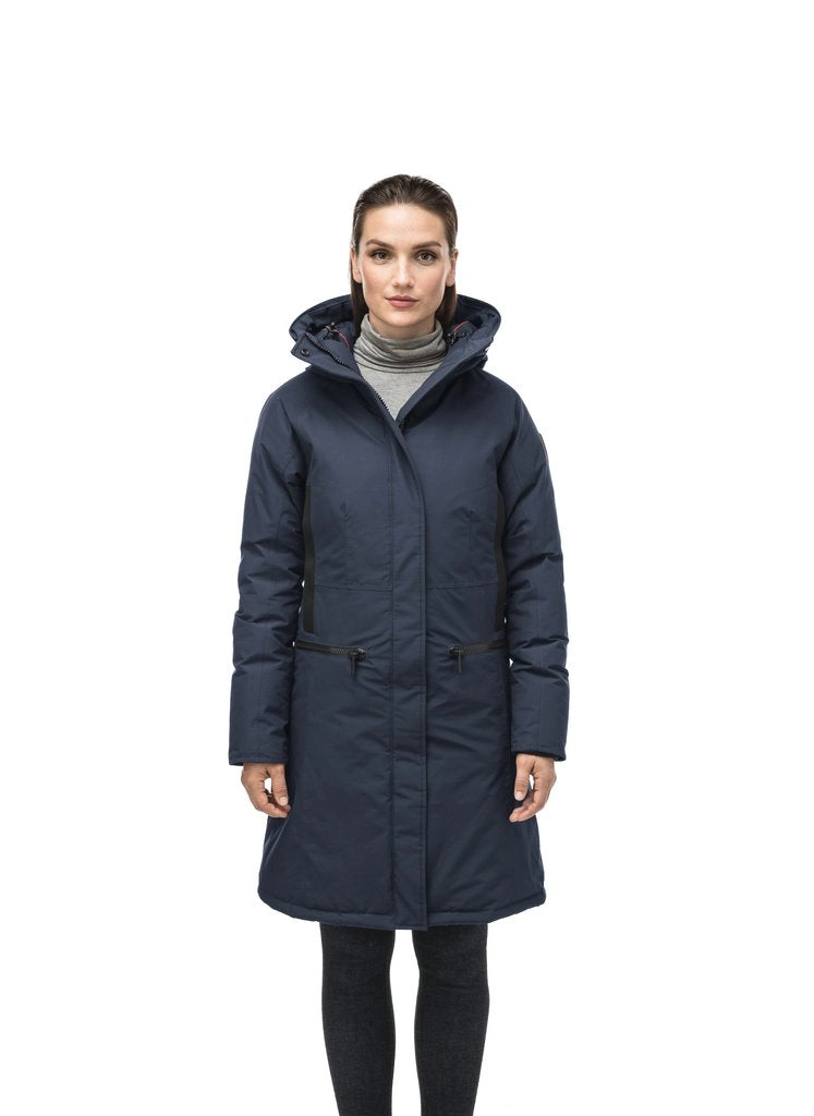 Nobis ALISSA LADIES MIDI FITTED PARKA NAVY
