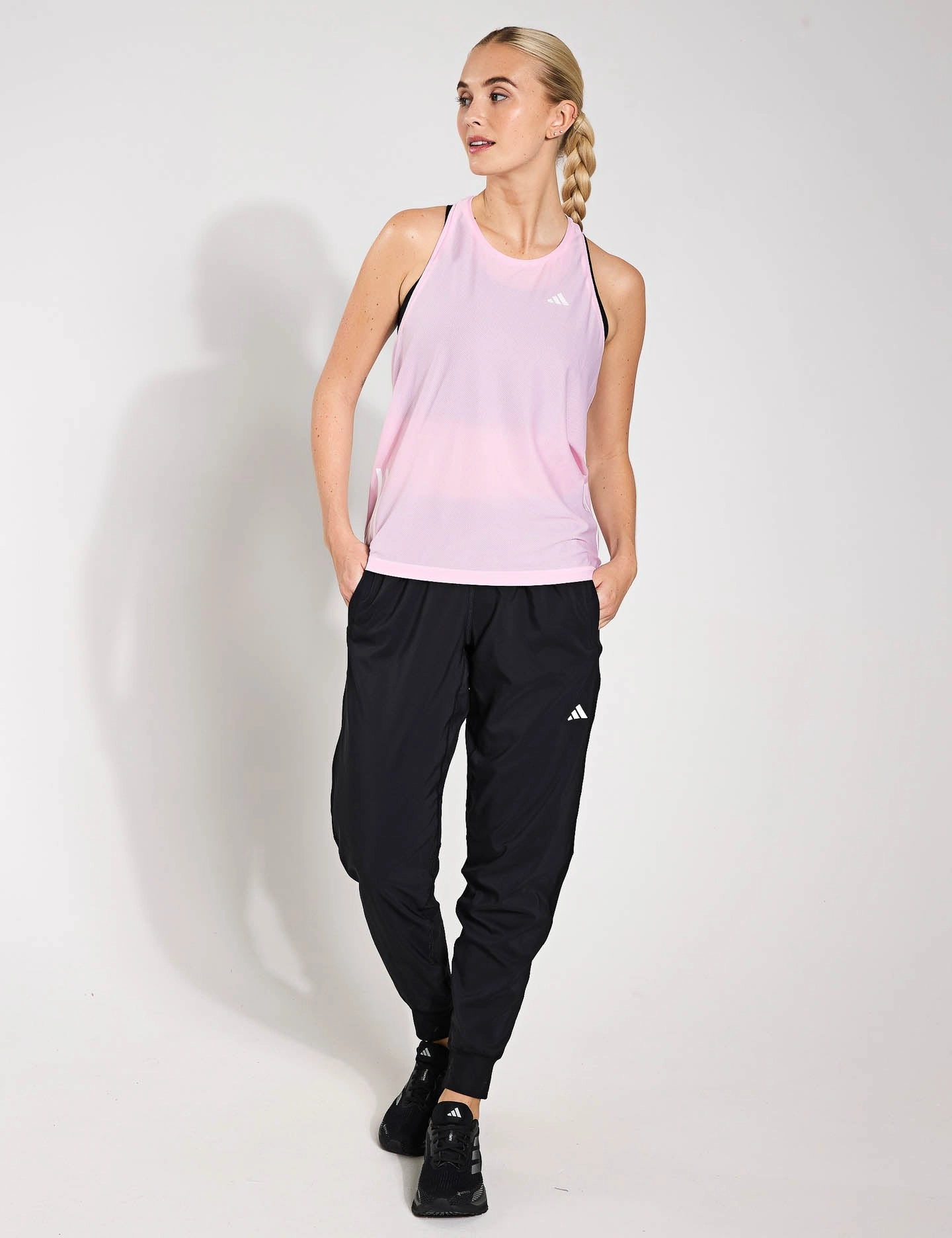Own The Run Tank Top - Clear Pink
