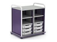 Paragon A&D Crossfit Storage - Trolley - 7 drawers - 2 shelves - 16 gauge tubular steel, TFM CFS42OF17CO-918OZO