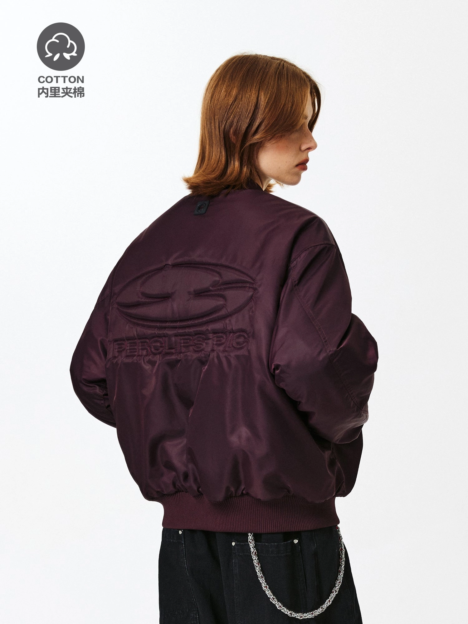 PCLP three-dimensional pressure cotton padded bomber