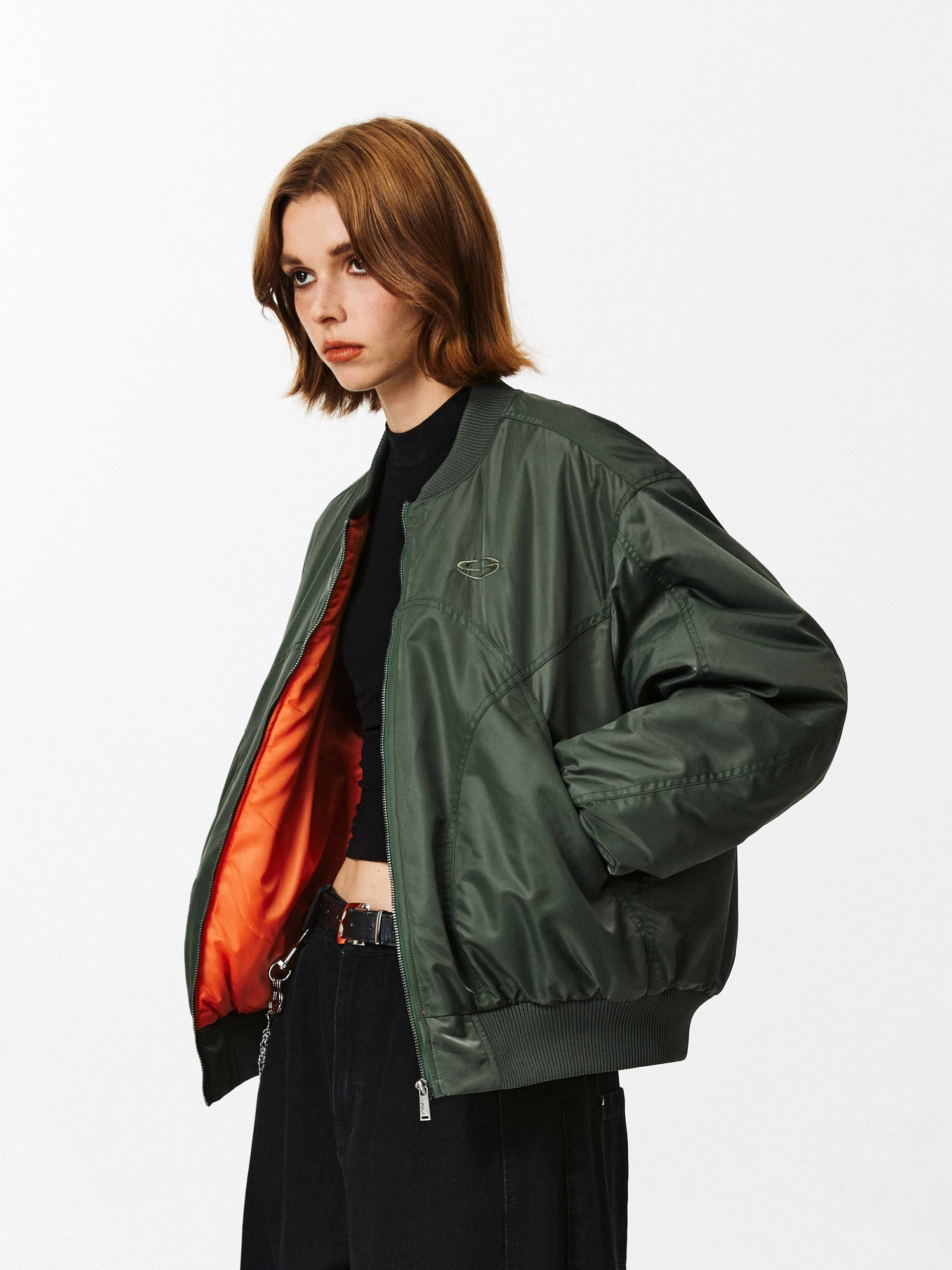 PCLP three-dimensional pressure cotton padded bomber