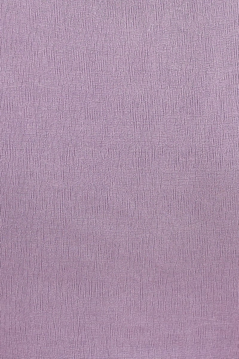 Purple Slinky Knot Front Top