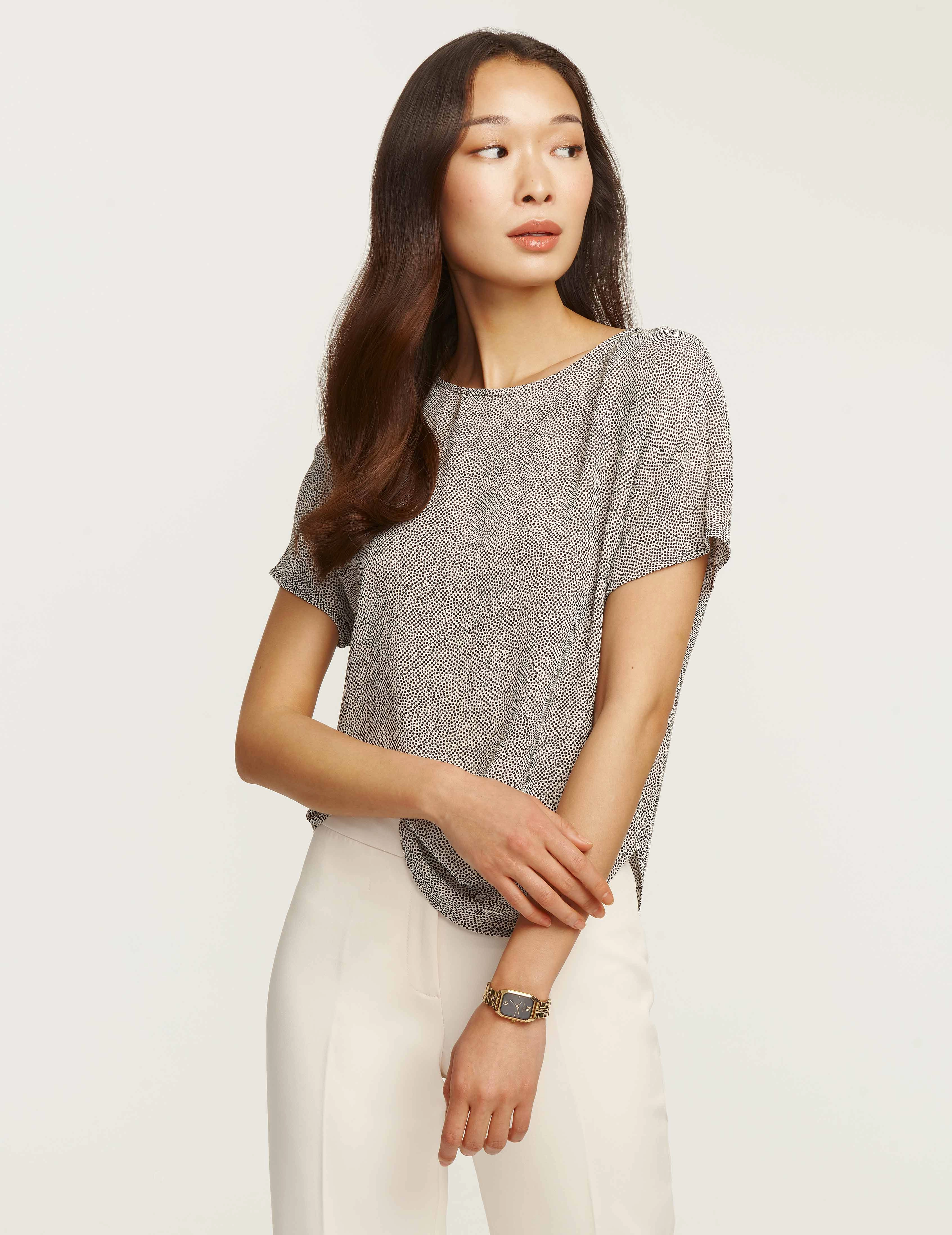 Rambling Mini Dot Bateau Blouse