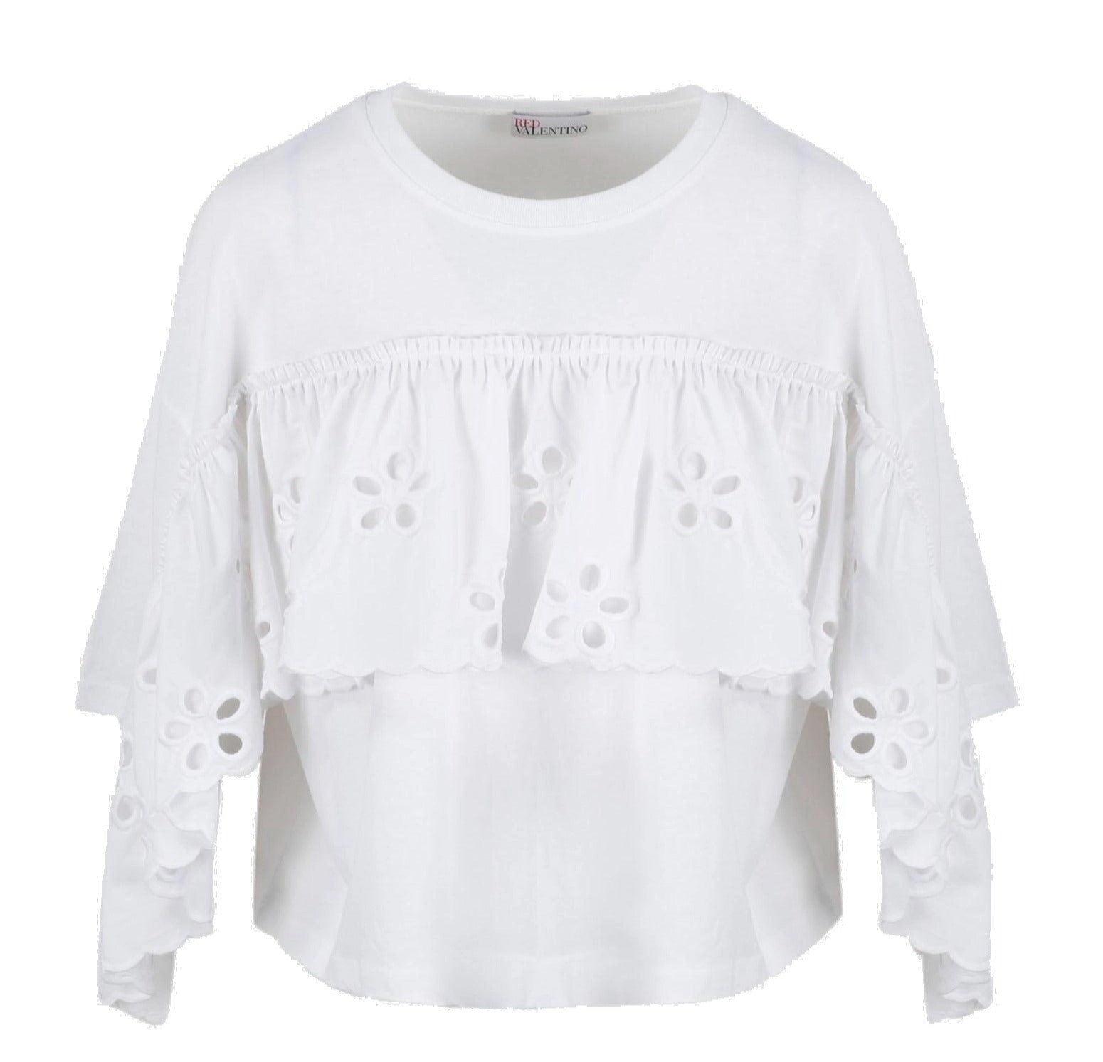 REDValentino Layered Flower Detail Top