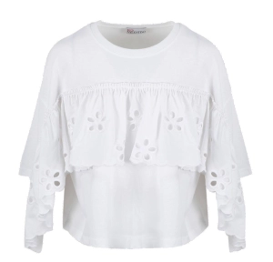 REDValentino Layered Flower Detail Top