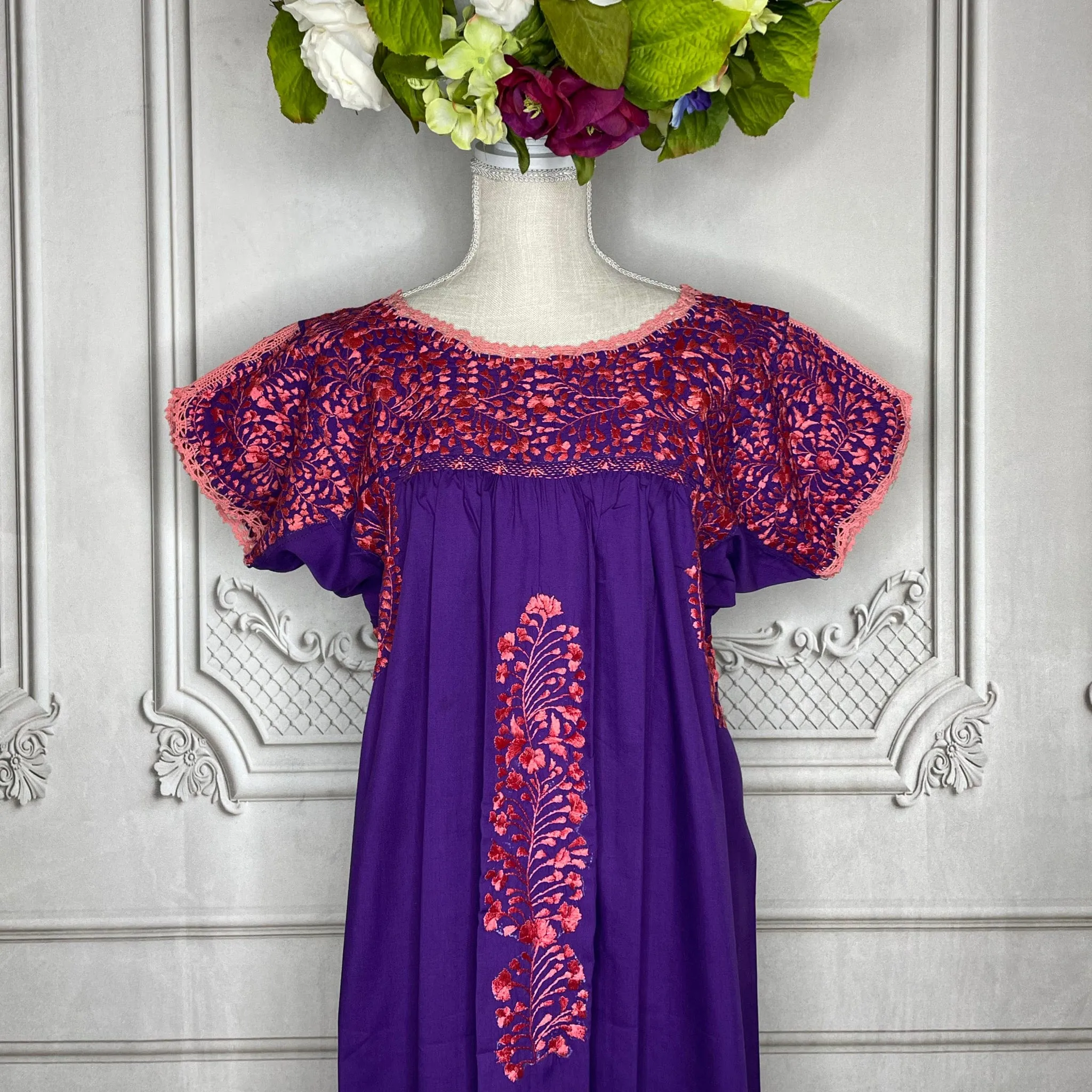 San Antonino Gala Dress - Long Purple Coral