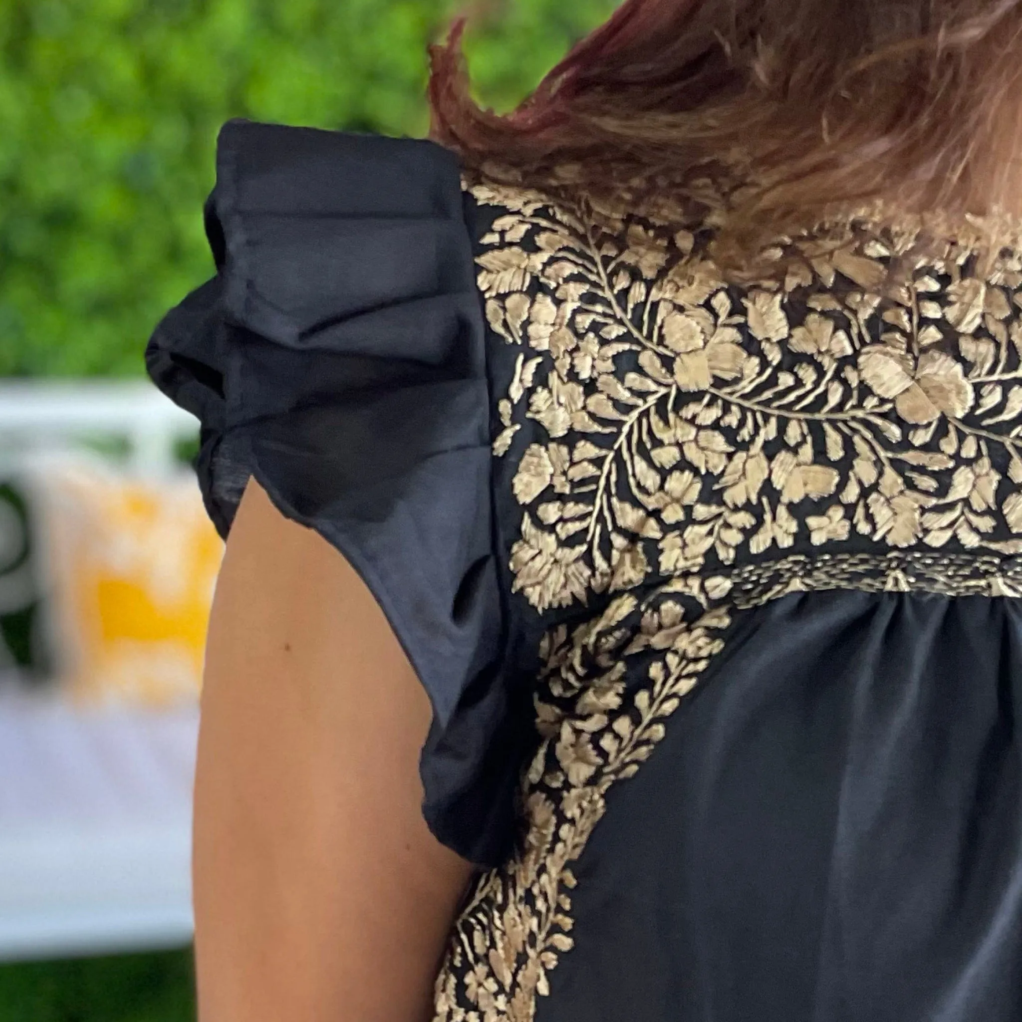San Antonino Mexican Dress Short - Butterfly Sleeve