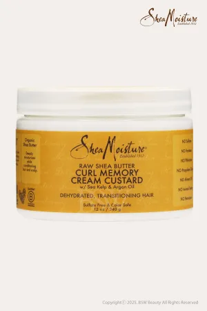 SHEA MOISTURE RAW SHEA BUTTER CURL MEMORY CREAM CUSTARD 12oz
