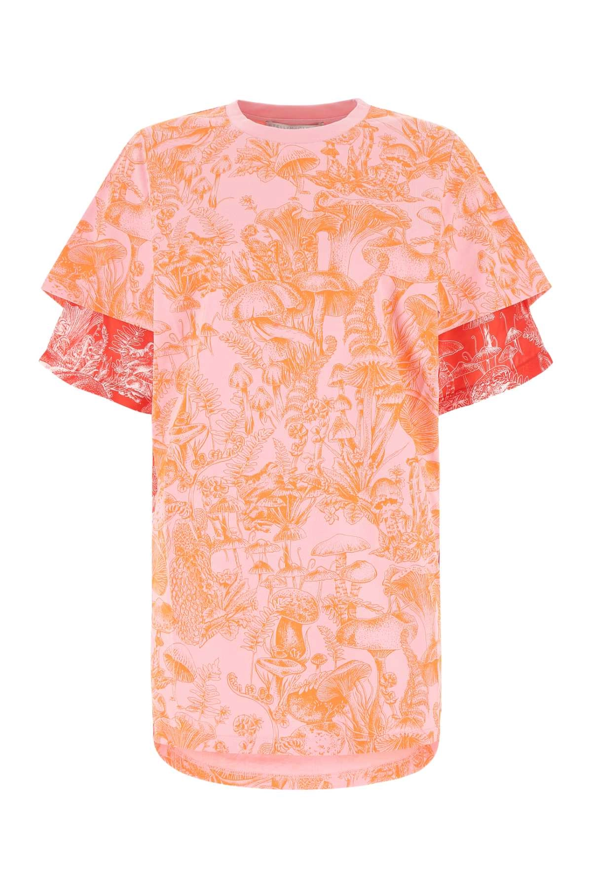 Stella McCartney Mushroom-Printed Layered Crewneck T-Shirt