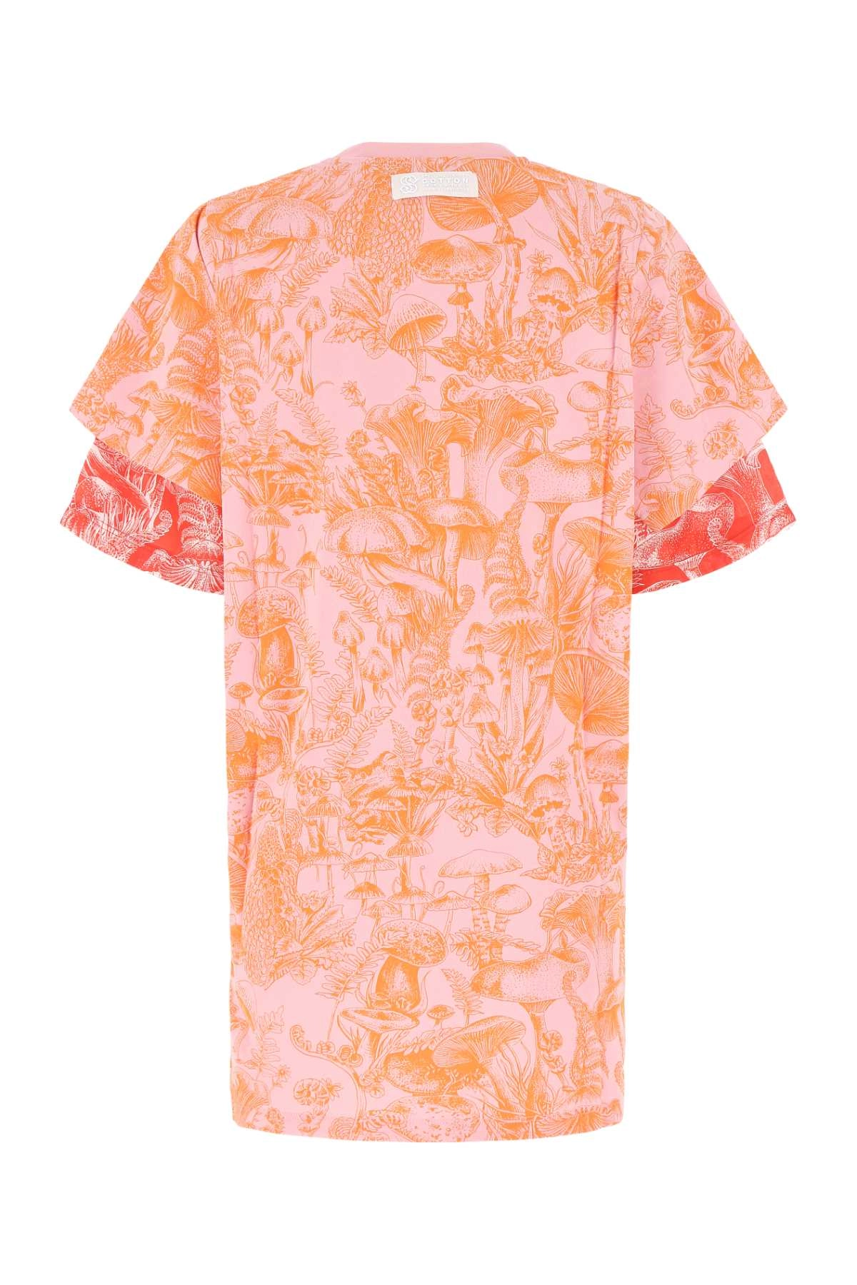 Stella McCartney Mushroom-Printed Layered Crewneck T-Shirt